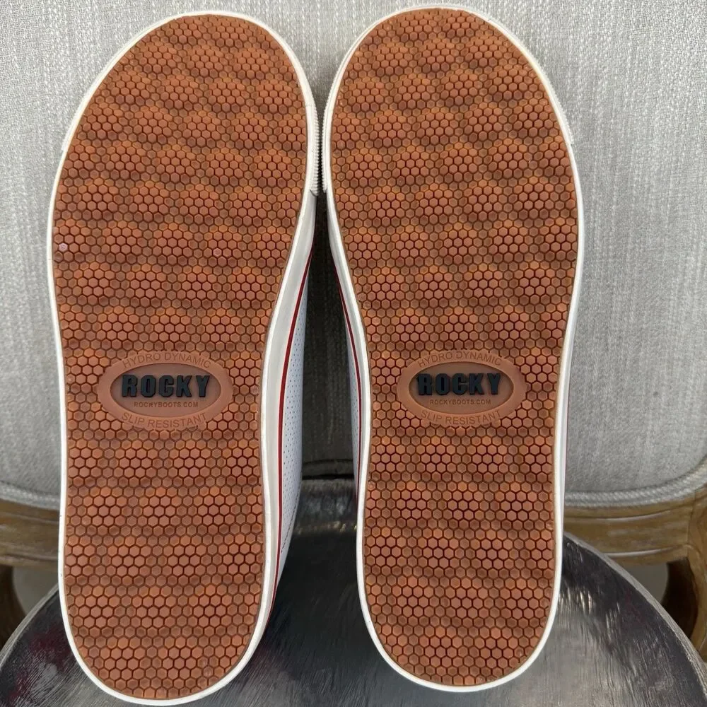 Rocky Skate Casual Leather Nano Composite toe shoes NEW Men's 3" CT Work 11W Red - Picture 10 of 12